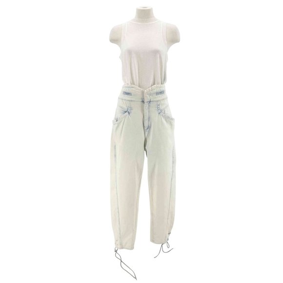 Isabel Marant 40 White Blue Jeans - Picture 2 of 5